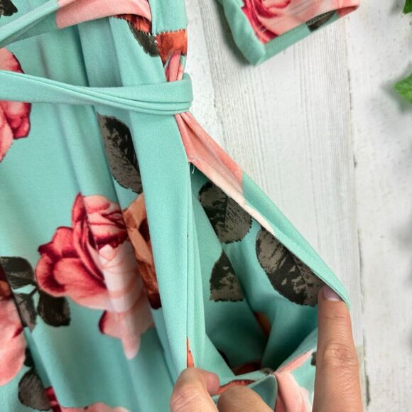 Paisley Raye rósese Wrap Dress size 1X - Picture 8 of 12